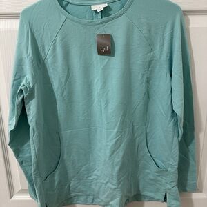 J. Jill Seafoam blue Long Sleeve Top